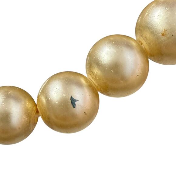 Vintage Richelieu Double Chain Pearl Necklace 14 inch - Picture 5 of 6